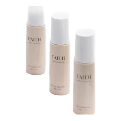 日本faith养肤粉底液小样自然素颜粉霜小样持久凝胶分装