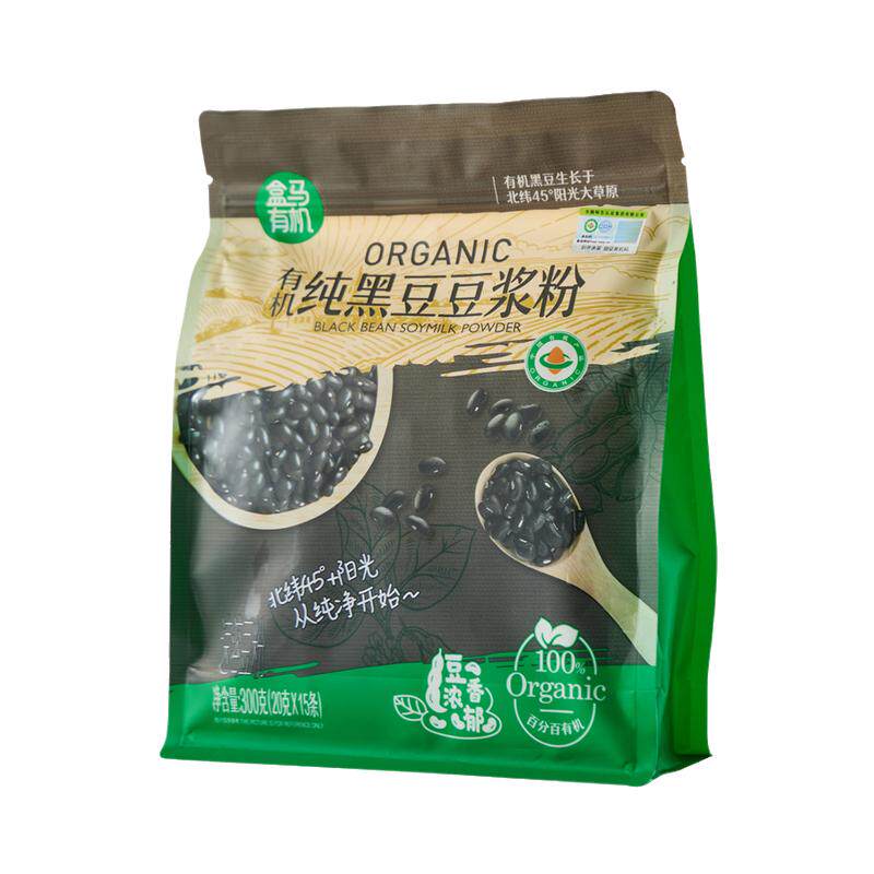 盒马 有机纯黑豆豆浆粉 300g