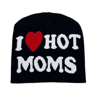 jaden张思捷同款帽子美式设计感字母大火我爱ins针织帽冷帽出片