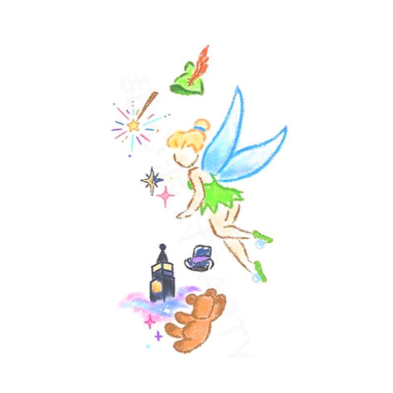 小精灵小丁当彩色纹身贴