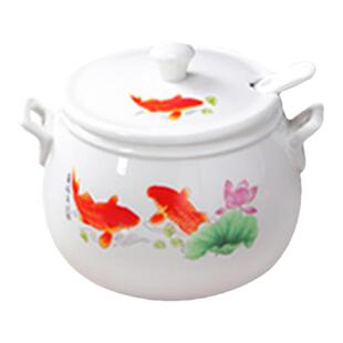 4-7斤超大容量双耳装猪油罐子家用陶瓷油辣子罐专用耐高温油盐罐