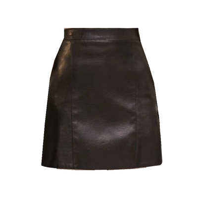 ins超火秋冬新款绵羊皮半身裙