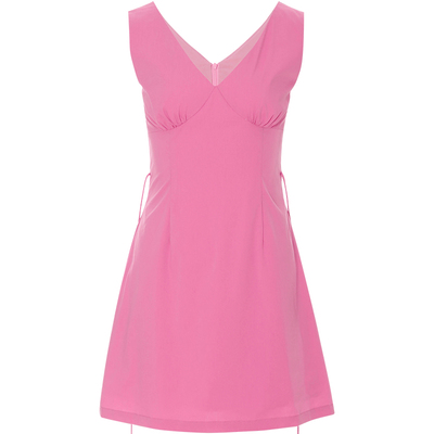 sincethen法式复古纯色连衣裙女