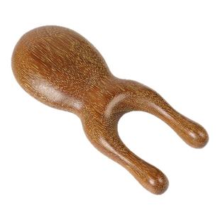 绿檀小青蛙眼部按摩器鼻梁按摩头部经络梳子头皮刮鼻子护眼拔筋棒