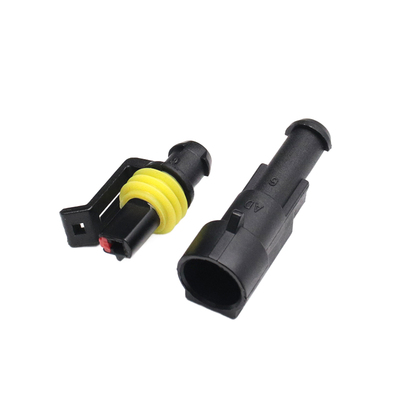 DJ7021-1.5系列AMP连接器公壳母壳空中对接汽车防水防尘端子1P