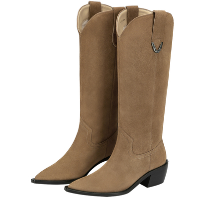 73hours时髦显瘦西部靴