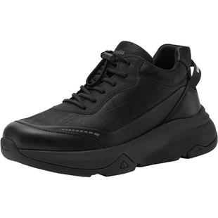 Bata休闲鞋男2025冬季商场新款牛皮厚底加绒休闲运动鞋25166DM5