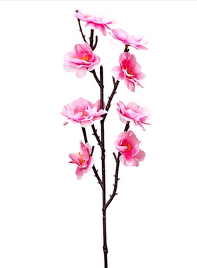 仿真花桃花枝加密假桃花树假花枝