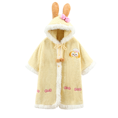 玲娜贝儿斗篷睡袍亲子家居服浴袍