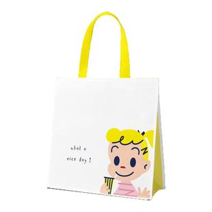 无纺布外卖打包袋蛋糕甜品烘焙奶茶防水防油可爱手提袋定制印logo