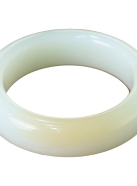 天然和田玉白玉轮胎玉镯手镯女款