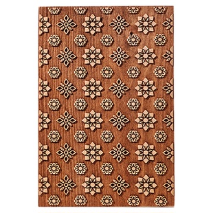 仿宋砑花笺板 繁华映木纹 复刻制砑花板 信笺 木板 砑光头蜡 砑石