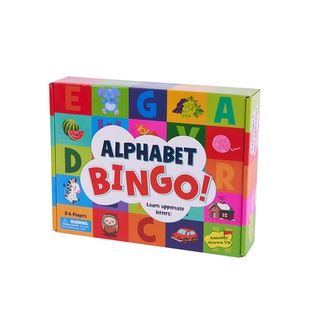 Alphabet Bingo Flash Cards Game外贸英文单词儿童桌游宾果玩具