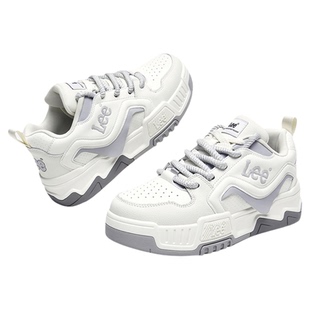 Lee官方男鞋潮牌高级感休闲板鞋男款2026春季新款男士真皮小白鞋