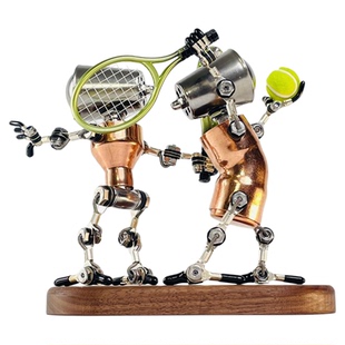 网球大师 车载赛博运动手办桌面摆件机械组合 机器人玩偶创意礼物