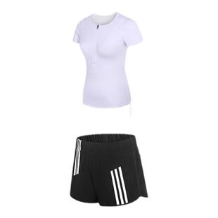 运动套装女速干显瘦修身款跑步瑜伽服夏季网球篮球健身衣专业运动