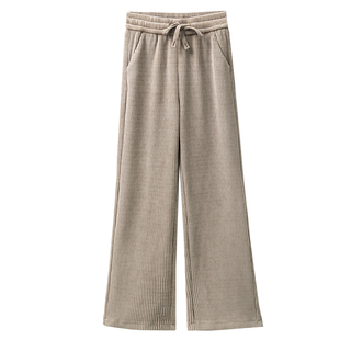 爆款直筒裤女2026春秋新款高腰宽松窄版阔腿裤垂感百搭小个子女裤