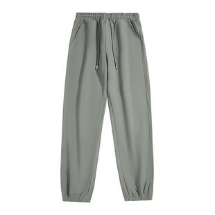 班尼路S&K系列束脚裤男重磅休闲男士卫裤秋季新款男生绿色卫裤LF