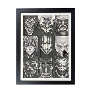 进击的巨人九大巨人3D立体画男友生日礼物动漫手办卧室装饰画挂画