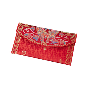 吾家婚品2026结婚婚礼利是封中式高档布艺父母改口费万元喜包红包