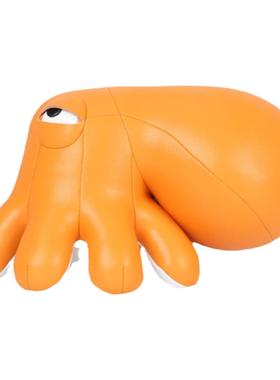 玩宠皮质客厅摆放暖居章鱼摆件