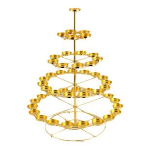 佛堂供品49盏酥油灯架灯座5层酥油灯供灯无烟酥油蜡烛台佛堂摆件