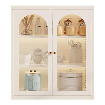 盛耐奶油风铁艺餐边柜厨房置物柜