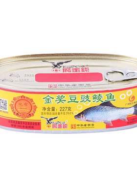 鹰金钱金奖豆豉鲮鱼罐头即食下饭