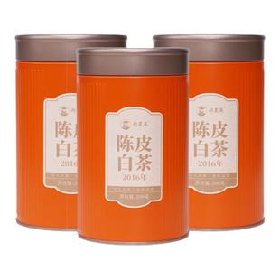 郑莲英茶叶2016陈皮白茶福鼎老白茶寿眉新会陈皮独立小饼200g罐装