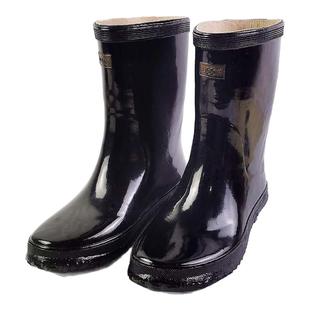双钱牌雨鞋全橡胶雨鞋上海中筒雨靴男女防水劳保工业雨鞋老式水靴