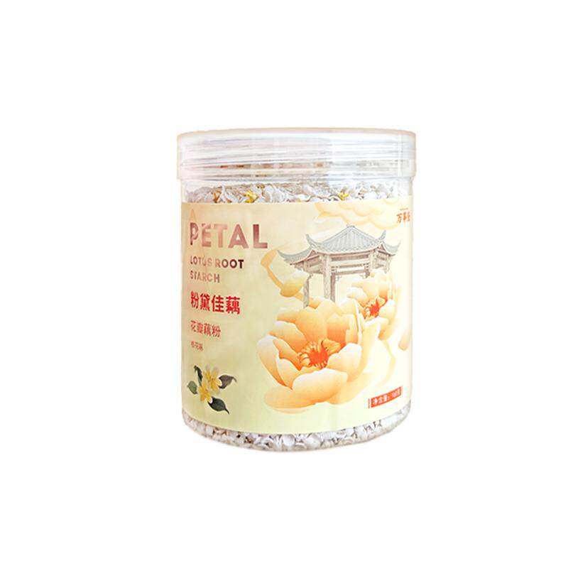 杭州老字号万隆果干食品花瓣藕粉