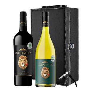 张裕先锋国际 原瓶进口智利魔狮酒庄干白干红2支红葡萄酒礼盒官方