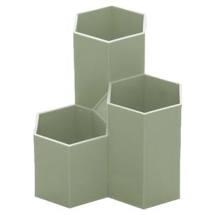 ins风创意办公桌面个性六边形笔筒软装饰品摆件房间床头柜小摆设