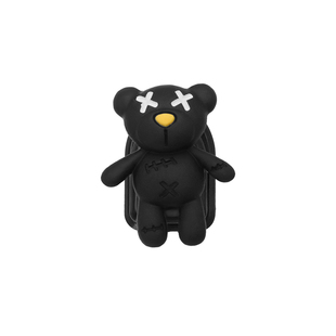 汽车挂钩可爱煤球小熊车载座椅背车挂钩粘贴式车用内饰前排小挂钩