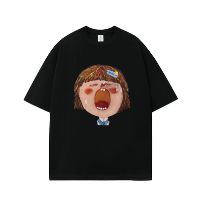 WE11DONE YCH2026春夏趣味卡通短袖T恤男女宽松圆领纯棉潮牌套头