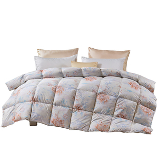 富安娜羽绒被春秋被冬季加厚保暖被子被芯冬被冬天鸭绒被冬季被子