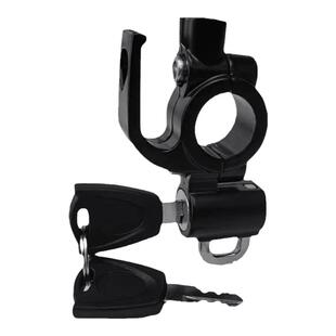 电动摩托车改装150NK越野车头盔锁新国标电瓶车龙头车把镜座挂钩