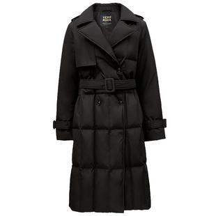 Vero Moda奥莱羽绒服女冬季新款白鸭绒双排扣系带保暖长款流行