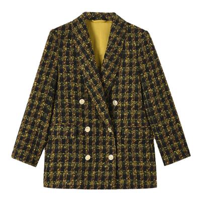 小西服格子青果领外套26春