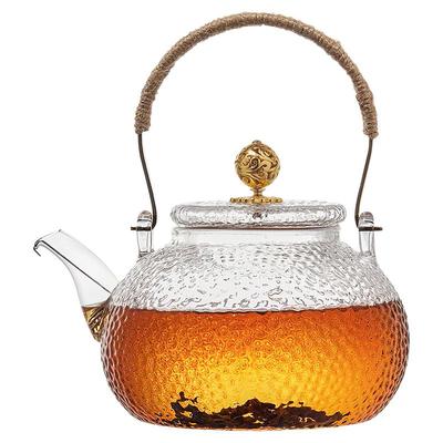 雅集茶具玻璃煮茶壶耐高温提梁壶