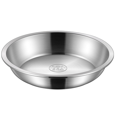 加厚食品级316L不锈钢盘子