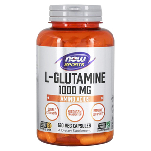 NOW左旋谷氨酰胺L-Glutamine健身肌肉肠胃营养补剂500mg原装进口