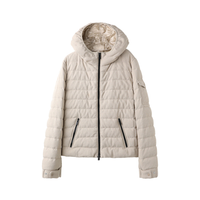 设计师连帽鹅绒服保暖短外套