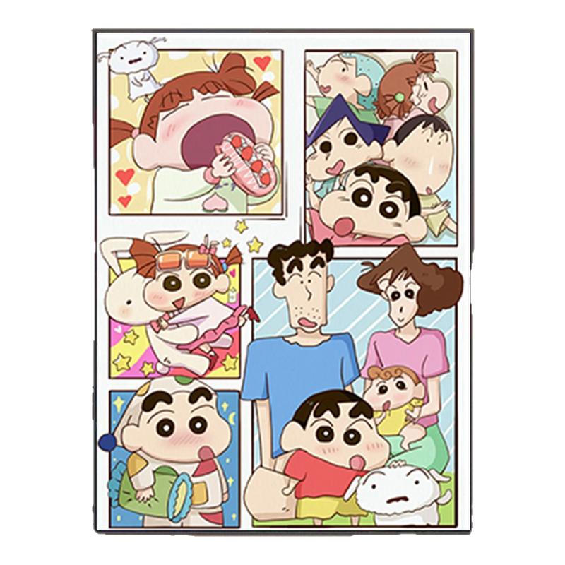 蜡笔小新数字油画填色diy手工DIY/数字油画