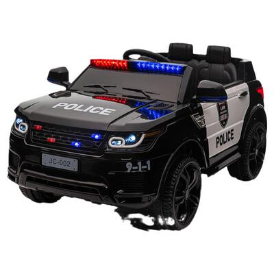 儿童电动车四轮四驱汽车男女小孩带遥控玩具车可坐人宝宝警车童车