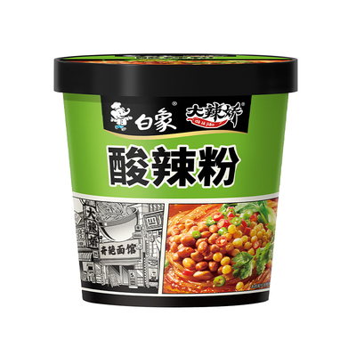 白象方便粉丝骨汤酸辣粉6桶整箱