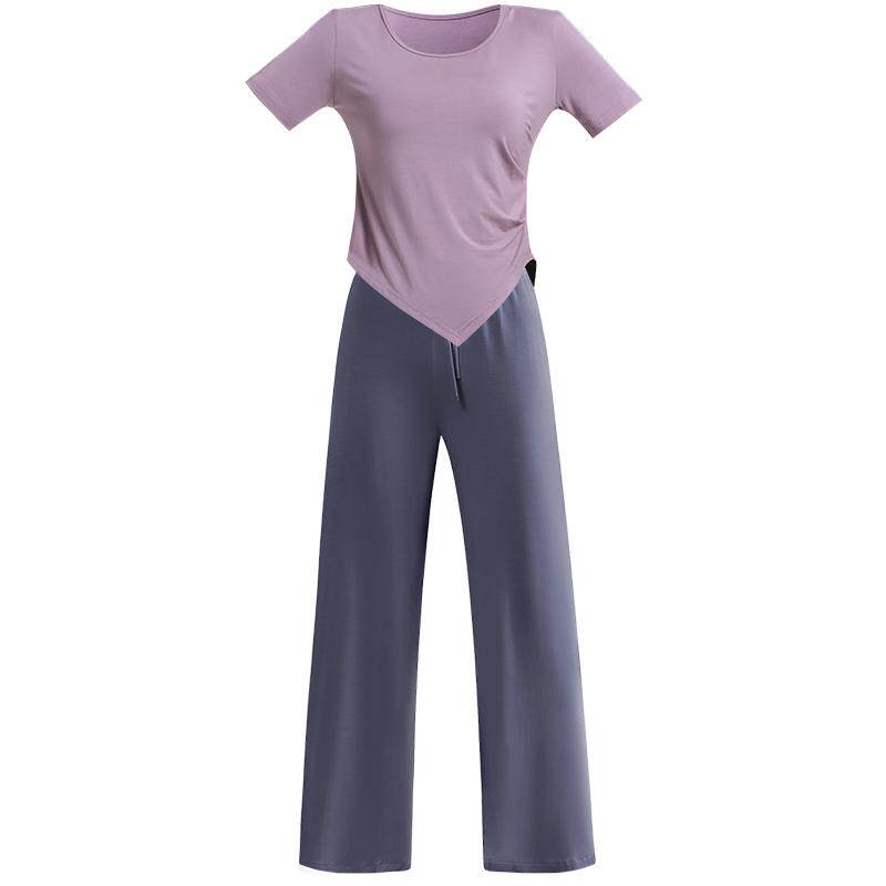 现代舞舞蹈裤古典成人练功服女上衣莫代尔阔腿云朵裤形体训练服装