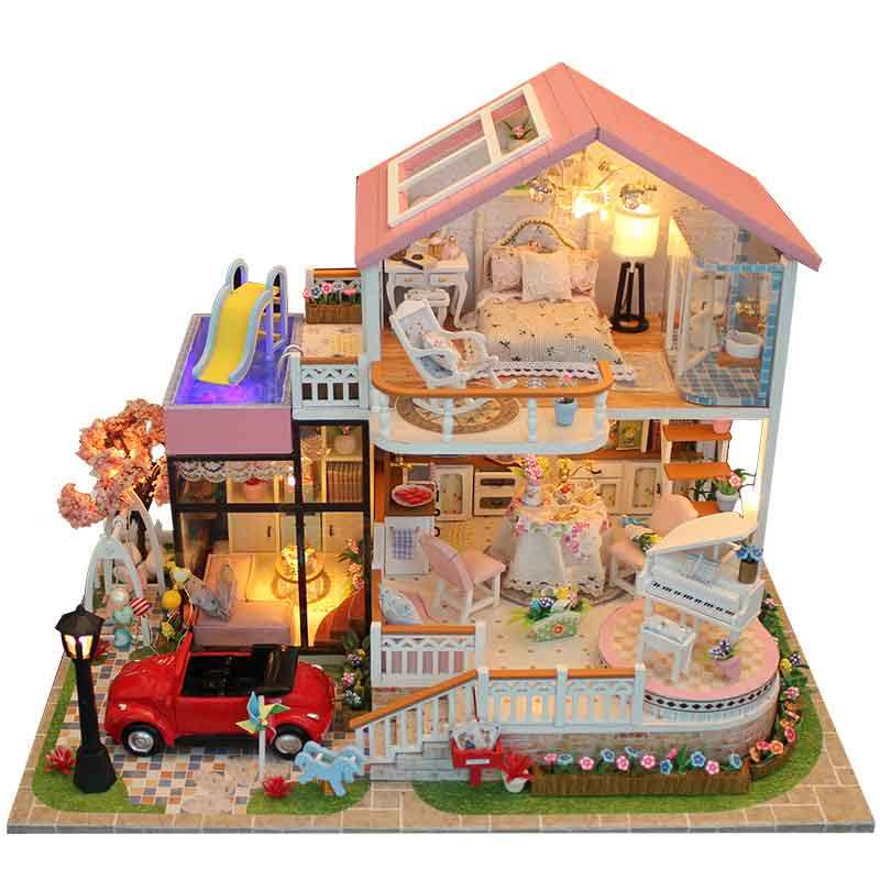 diy小屋别墅甜言蜜语手工3D立体拼图房子玩具模型拼装生日礼物女