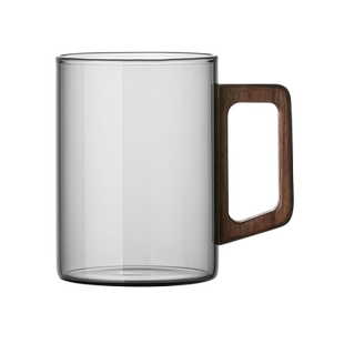 玻璃杯套装泡茶杯家用喝水杯子客厅待客办公室高档带把手轻奢杯具