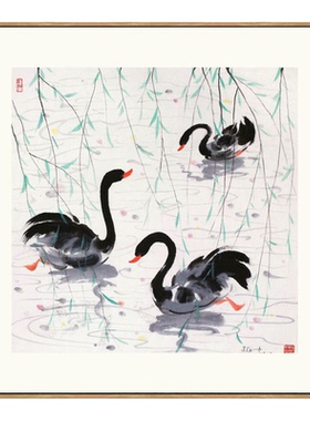吴作人奔牛牛年生肖画花鸟画国画